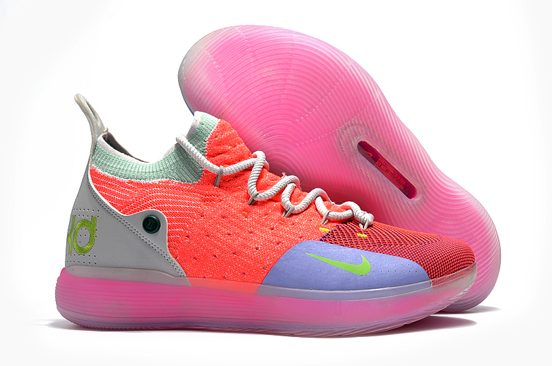 Nike Kevin Durant 11 Orange Red Green Shoes